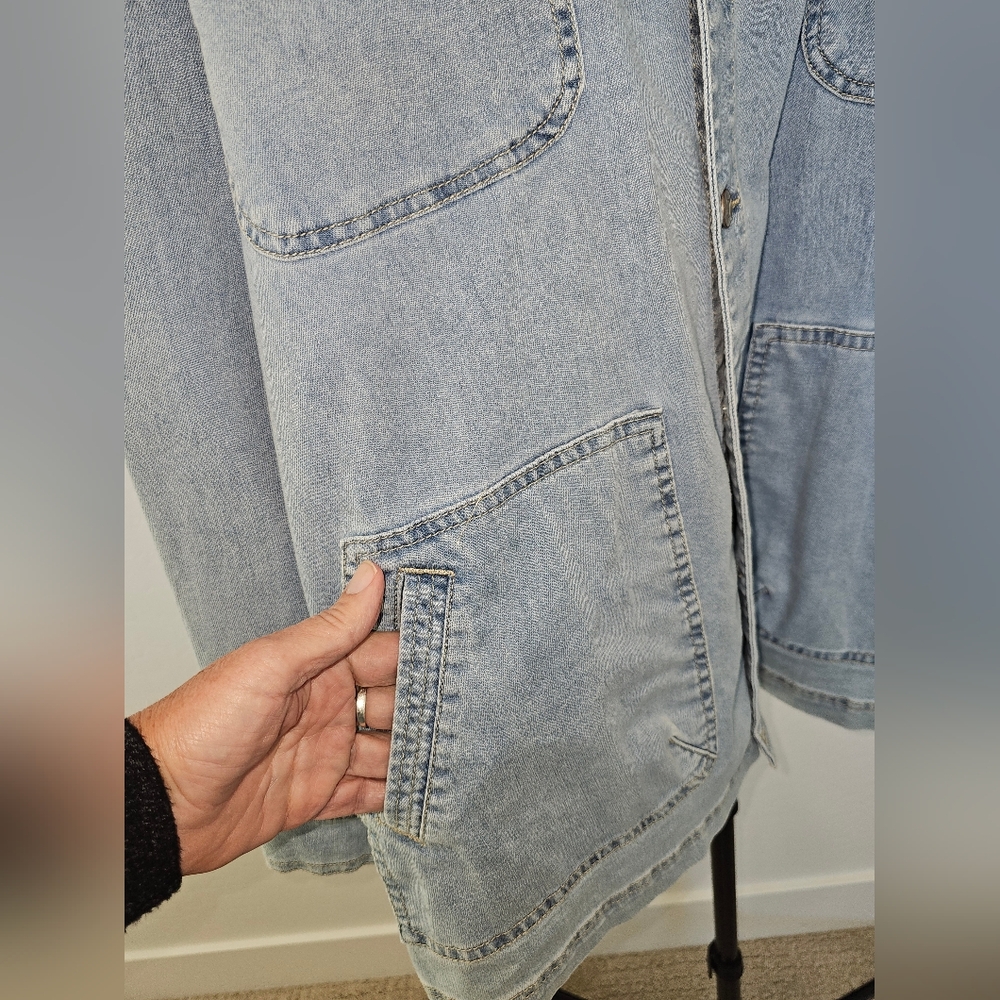 NWT Nurture Classic Women's Lightweight Denim Blue Jean Jacket - 2X - Picture 5 of 6
